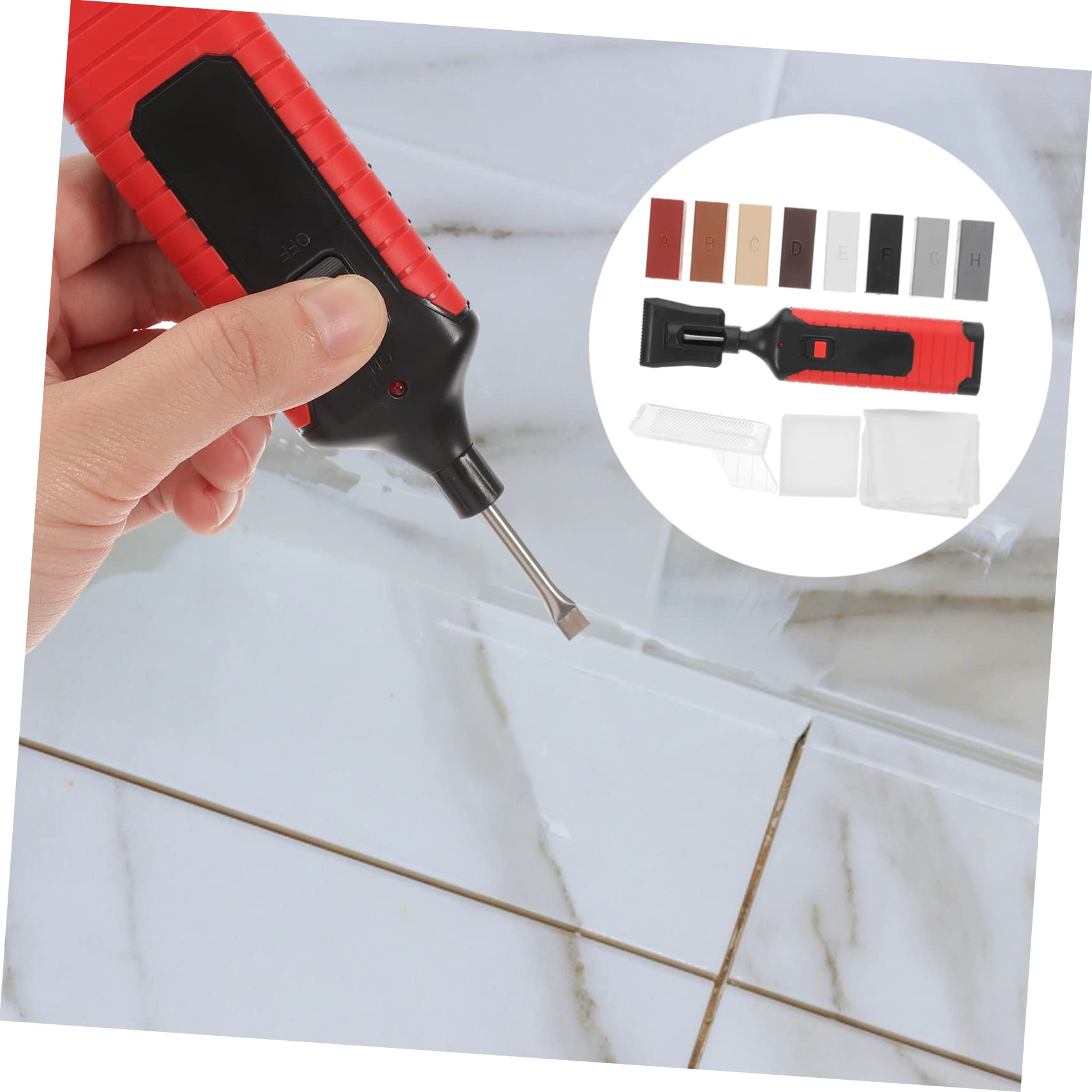 DOITOOL 1 Juego Juego De Reparación De Pisos Pegar Azulejos Azulejo Pegatinas Kit De Piso Laminado Lechada De Azulejos Epoxi Kit De Reparación De Pisos De Linóleo Papel Pintado Equipo Abs