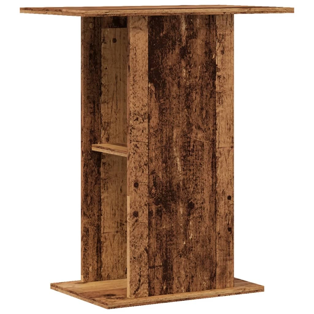 vidaXL Aquarium Stand, Fish Tank Stand for Starter, Aquarium Cabinet with Shelf, Aquarium Table, Fish Tank Base, Old Wood Engineered Wood โ image 1