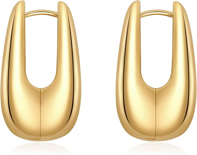 Trendy Gold Plated Knot Earrings for Women Chunky Statement Drop Dangle Earrings Lightweight Hypoallergenic Fashion Accessories Gold Jewelry Gifts for Womens 4