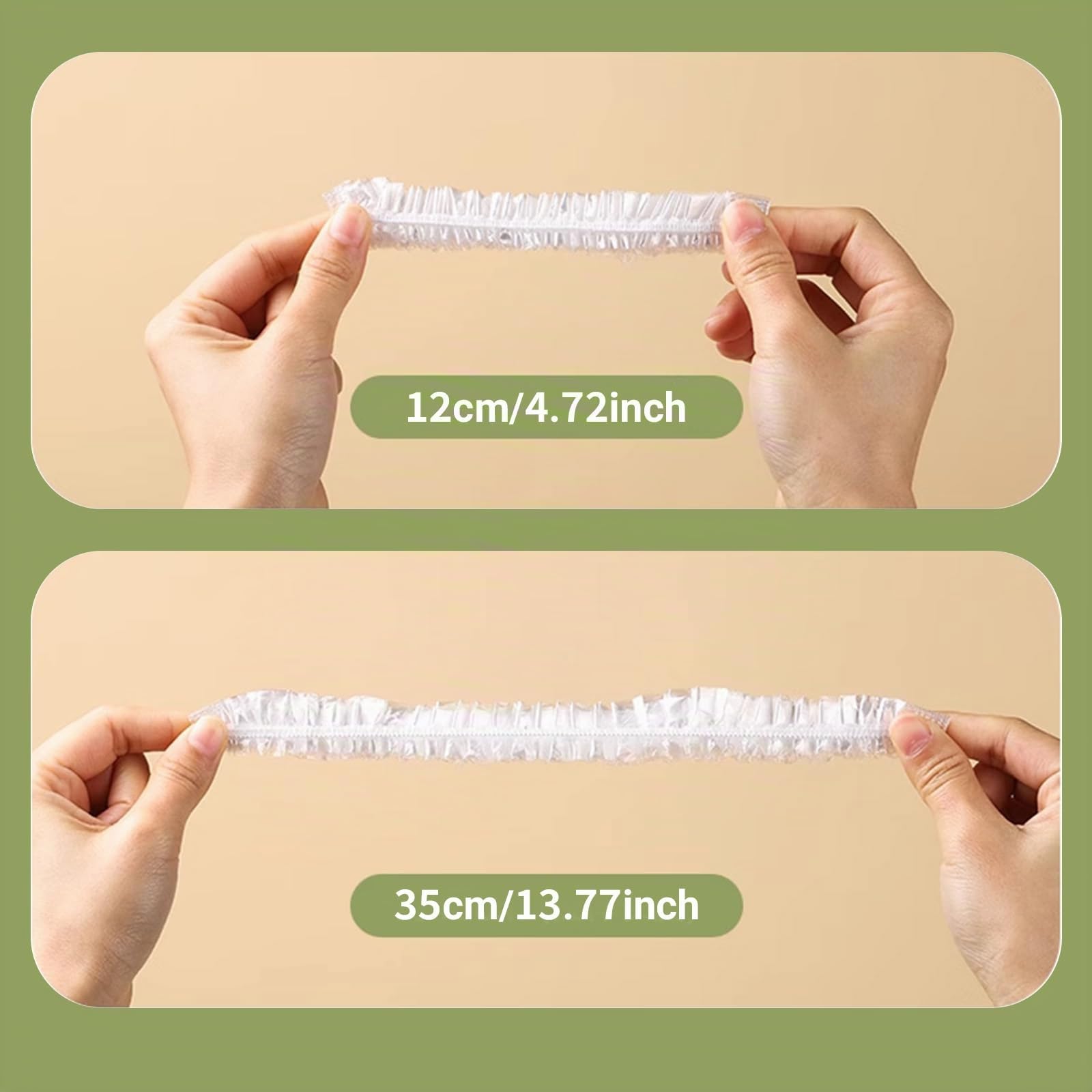 100 pezzi di pellicola trasparente con gomma elastica, riutilizzabili, coperture per alimenti, sacchetti sigillati per la conservazione degli alimenti