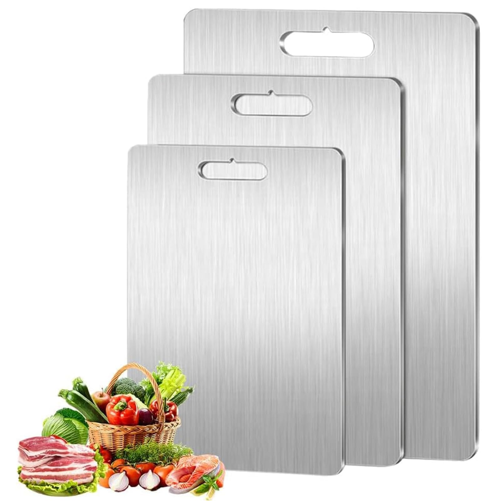 Planche à découper 46×30 cm double face de 1,2 mm d'épaisseur pour la préparation des aliments