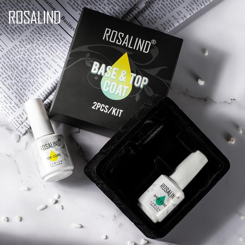 Set Gel Top Coat y Base Coat 2 Pzs Rosalind miniatura 4