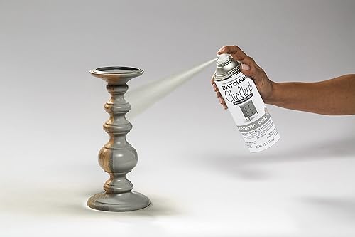 Miniatura 6 de Rust-Oleum serie 302593 - Pintura a la tiza en aerosol ultramate de 12 onzas (paquete de 1), color gris rural