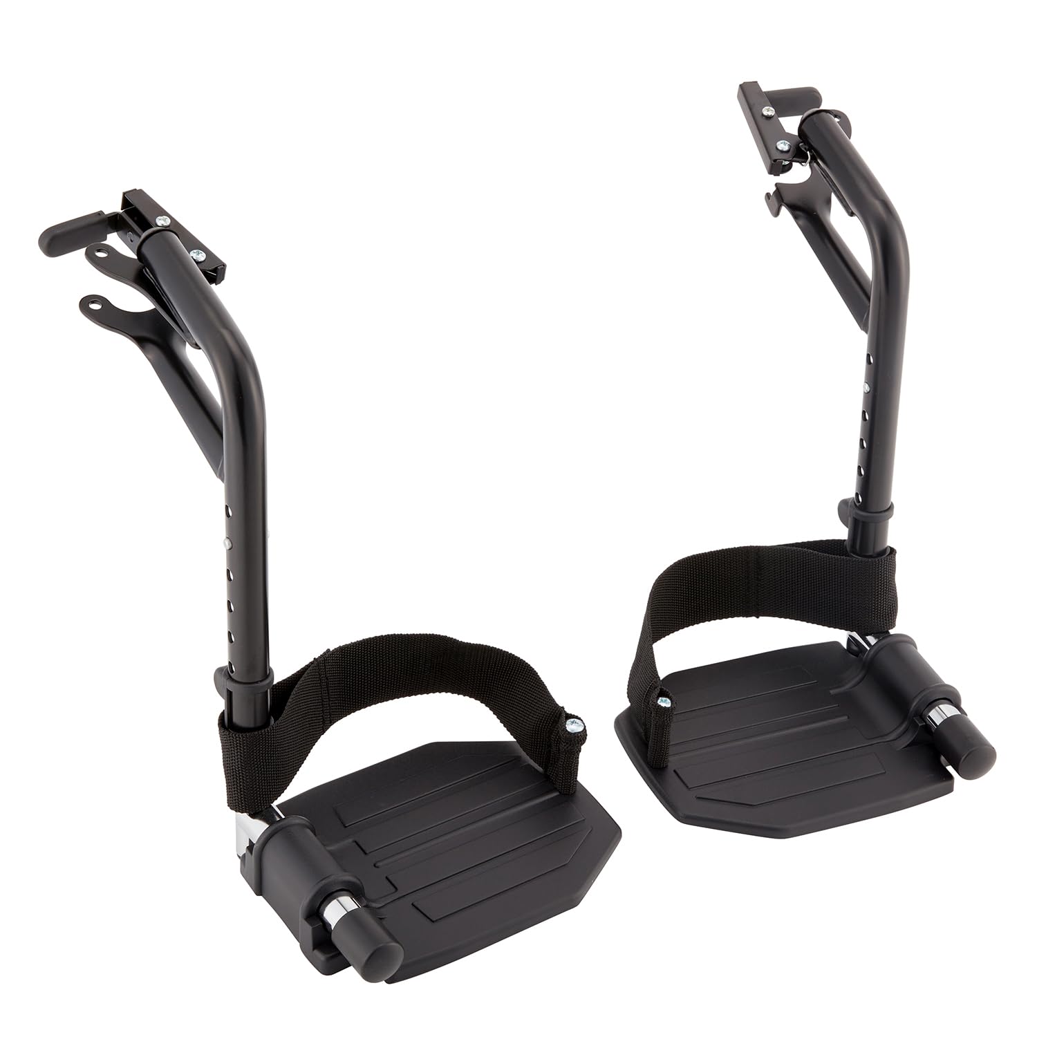 Invacare Wheelchair Legrest with Heel Loops & Swing-Away Design, Adjustable Footrest Length and Flip-Up Aluminum Footplate, Easy-to-Install, Compatible with Most US Wheelchairs & Transport Chairs