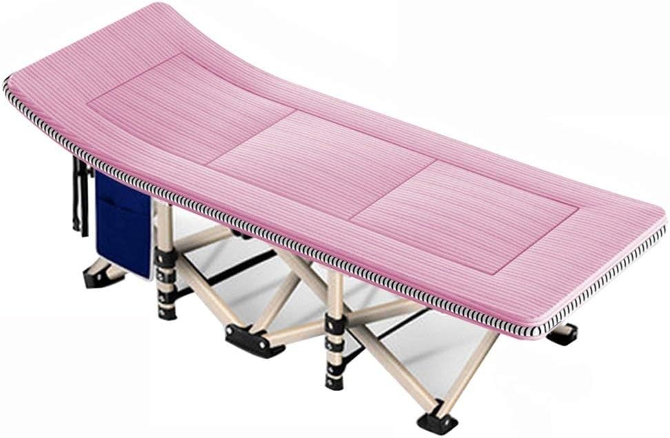 BJH Sillas de Cubierta Oficina Cama Plegable Simple Siesta/Portátil al Aire Libre Cuidado hospitalario Sillón reclinable Que Ahorra Espacio/Refuerzo práctico Respaldo doméstico Relajante SIL