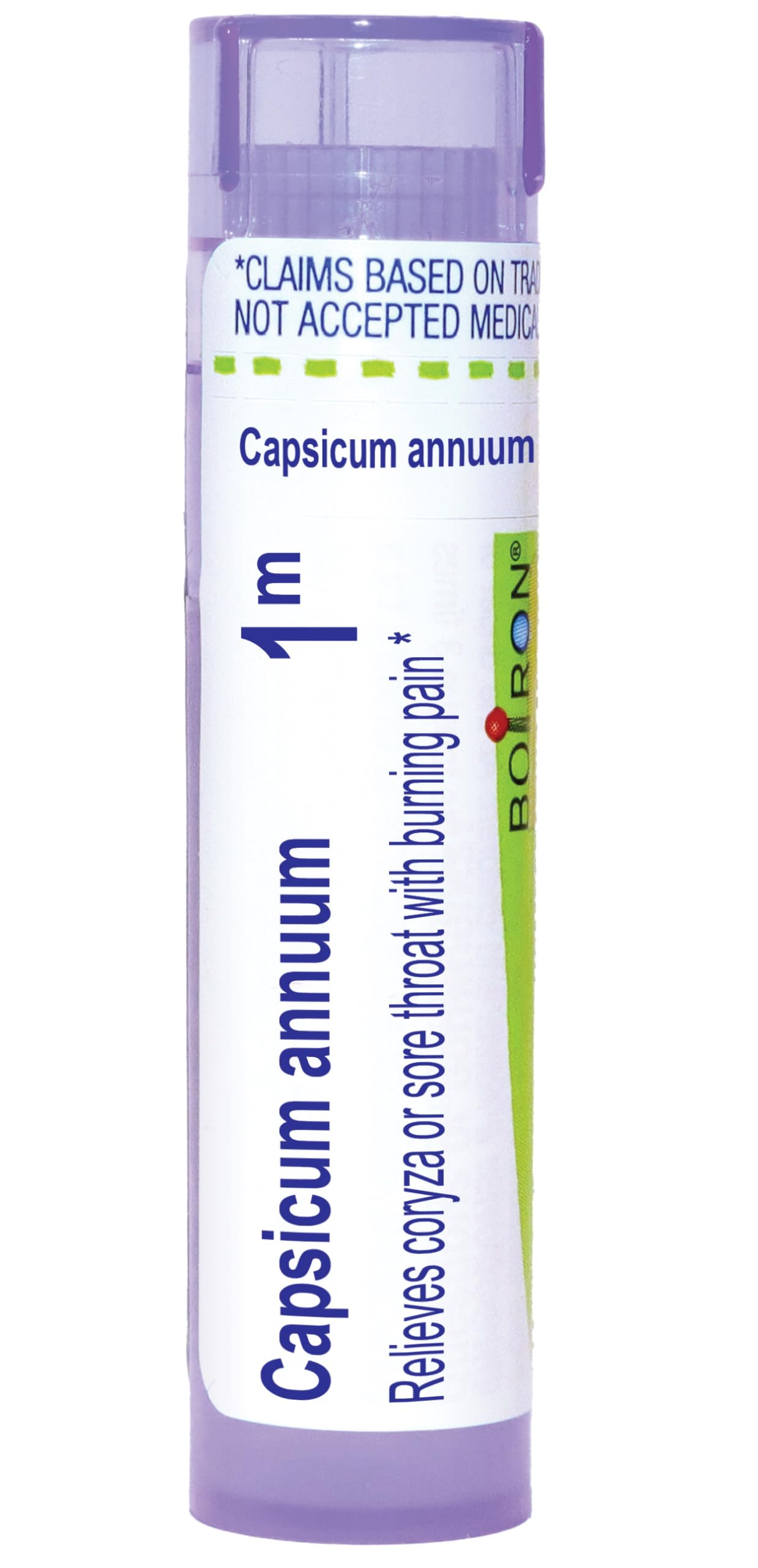 Boiron Capsicum Annuum 1M for Coryza or Sore Throat with Burning Pain - 80 Pellets