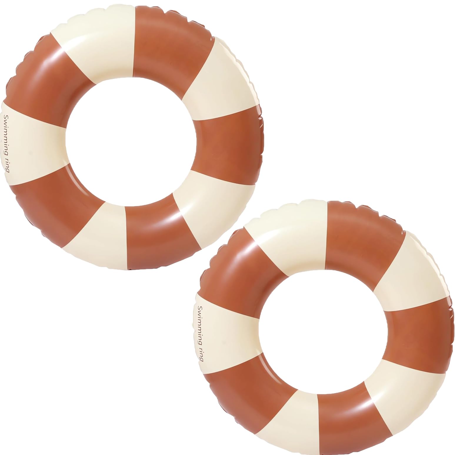 2pcs Inflatable Swimming Ring Adult Swim Ring,70 cm Retro Stripes PVC Inflatable Swimming Ring,Inflatable Swimming Ring for Summer Beach and Pool Party