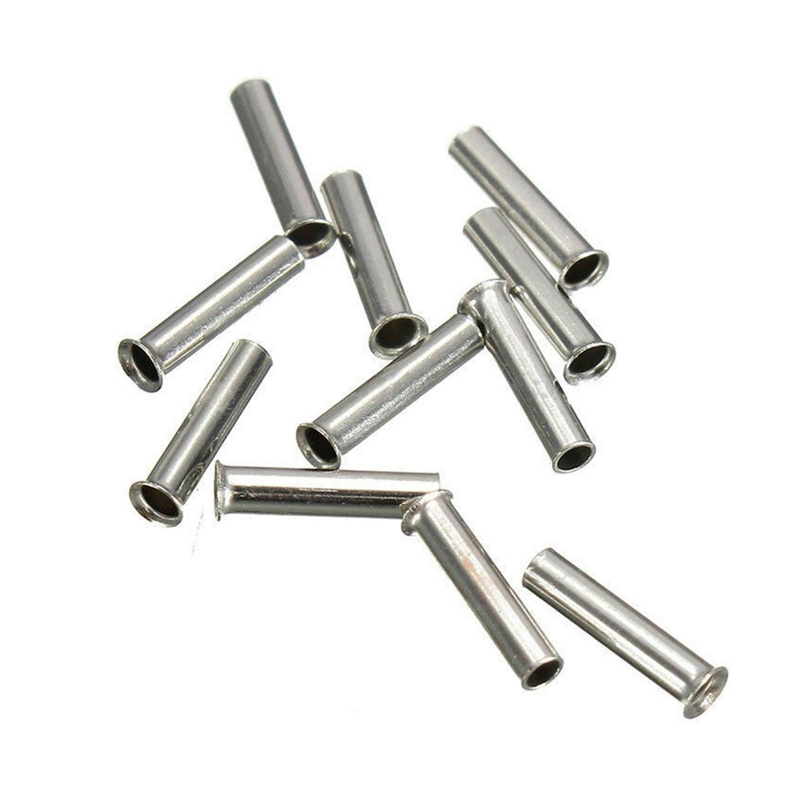 50 szt. ocynowany materiał miedziany nieizolowany zacisk 0,5 mm do 16 mm złącze zaciskowe kabla z kablem końcowym drutu tulejkowego (kolor: 1,0 mm2)
