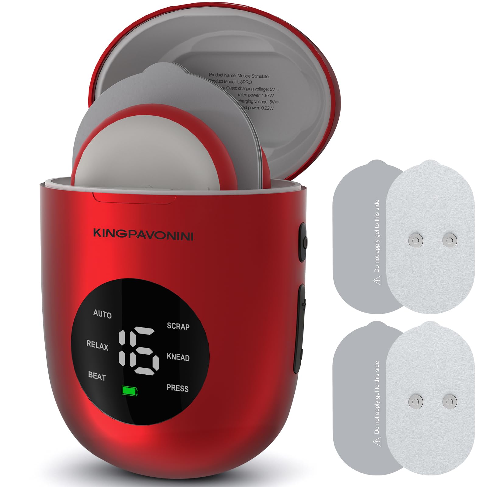 KingPavonini TENS Unit - Pain Relief Muscle Stimulator -10