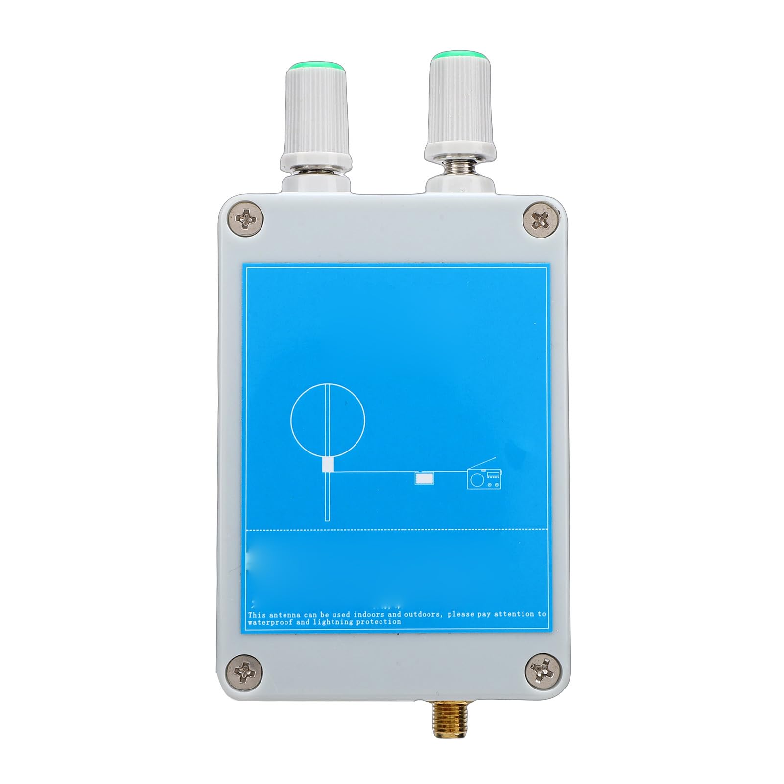 Bewinner Ad Anello Attiva 100kHz-179MHz MW SW Radio Ad Onde Corte per Esterni con Batteria da 2600mAh, Anello SDR Portatile per Desheng TEF6686, 19,7 Pollici / 50 Cm (15M)