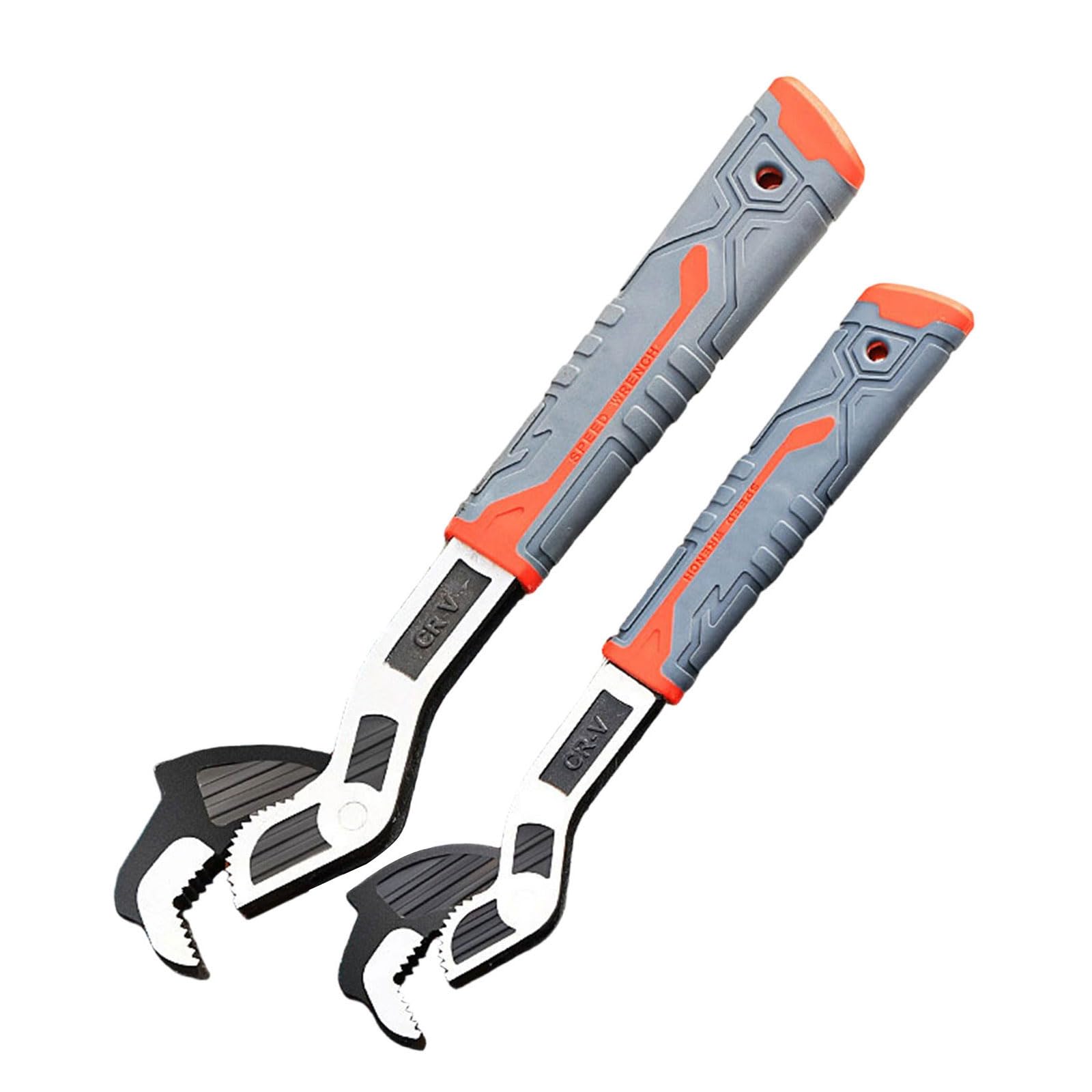 Rgybao 10 Inches And 12 Inc Industrial Auto Tightening Adjustable Tool High Ergonomic Handle Design Suitable For Construction Projects Nonslip Grip Locking Wrench
