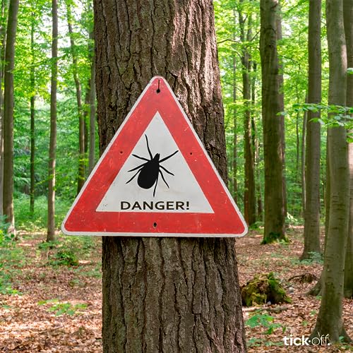 tick-off® | Patentierte Zeckenzange Mensch | Zecken Entferner mit 2 Größen Zeckenhaken & Ergonomischem Griff | Doppelseitig für Hunde Katzen Pferde | Klinisch getestet | Einzelpackung Blau