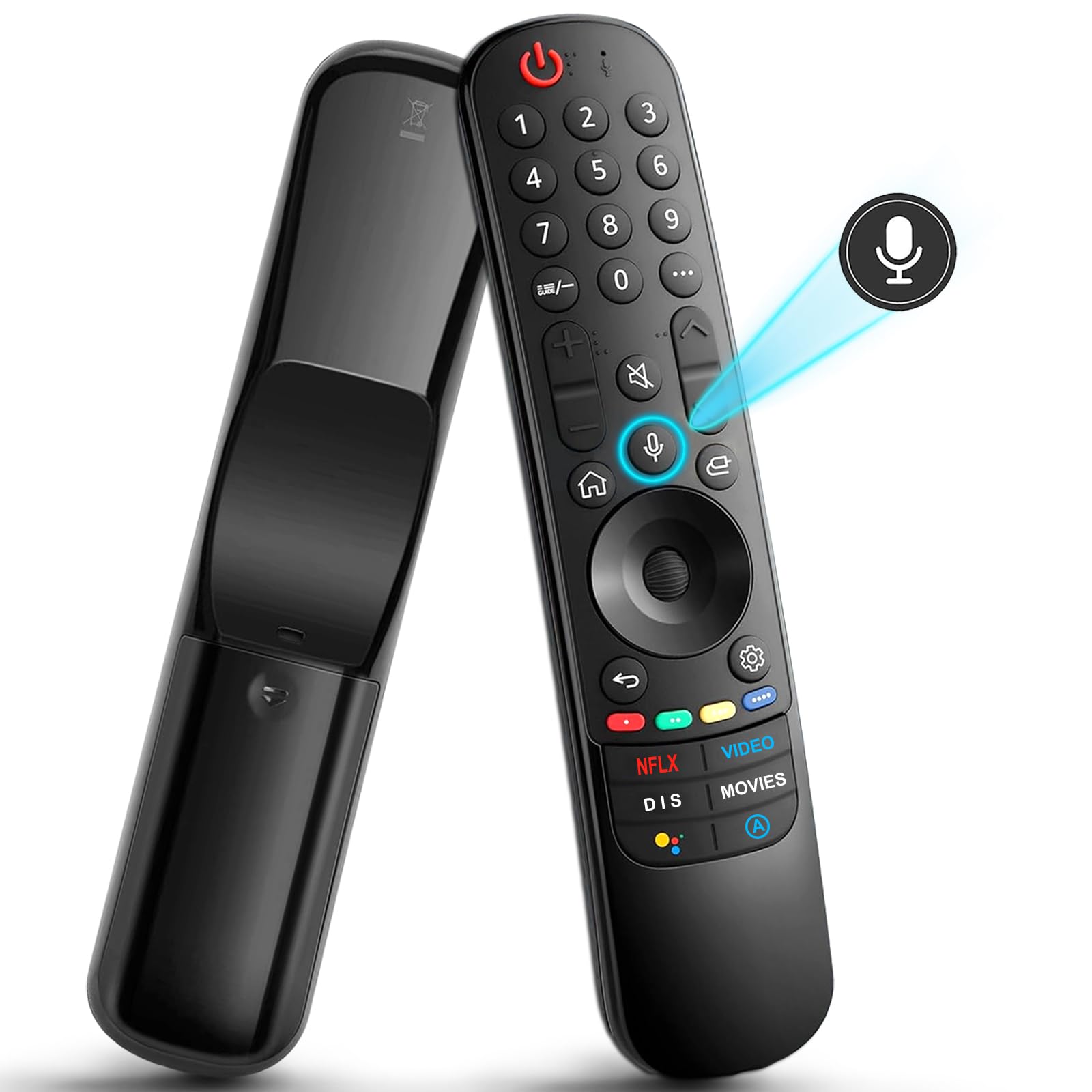 Telecomando remoto Magic compatibile con LG Smart TV 2018 – 2025, Telecomando vocale con funzione vocale e funzione puntatore adatto a LG MR25GA MR24GA MR23GA MR22GA MR21GA MR20GA Telecomando