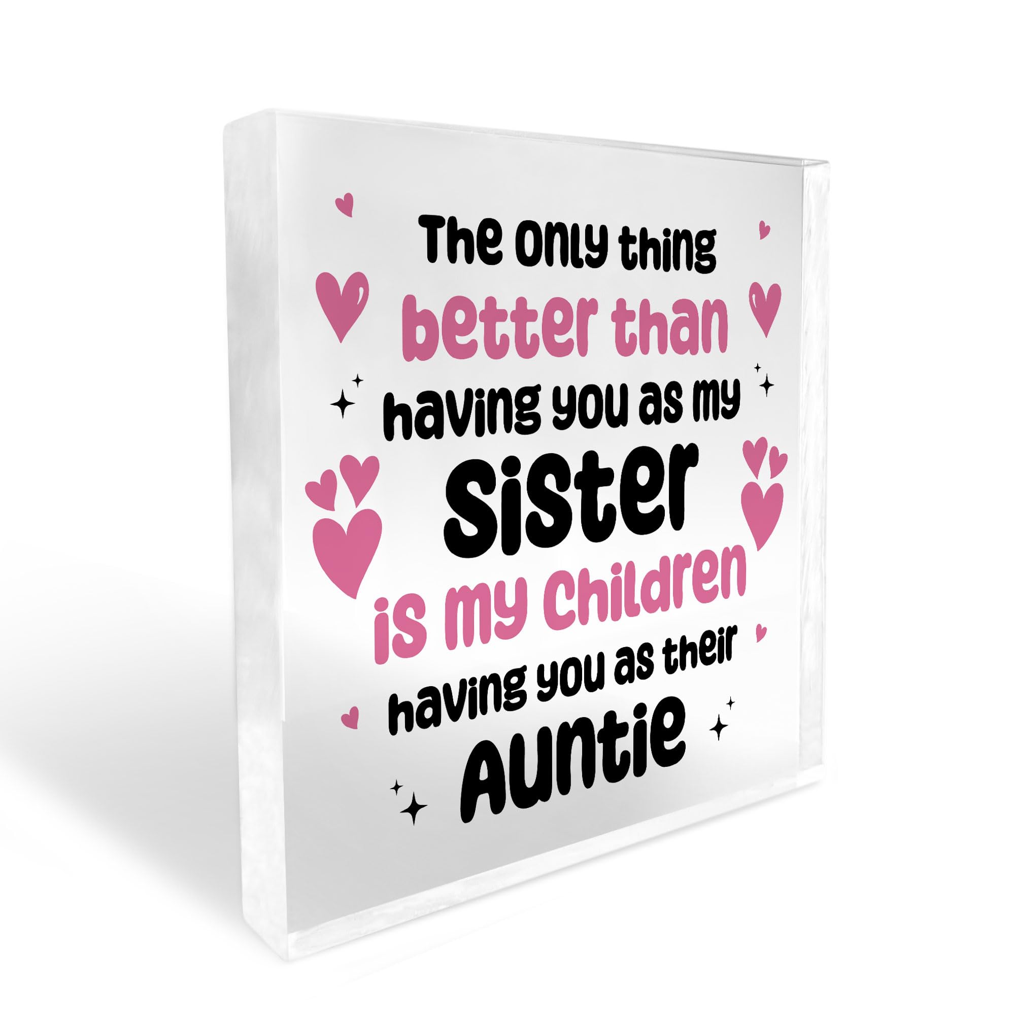 Red Ocean Auntie Gifts Thank You Gift For Her Novelty Gifts For Auntie Christmas Birthday For Sister Auntie Keepsake Gift For Her
