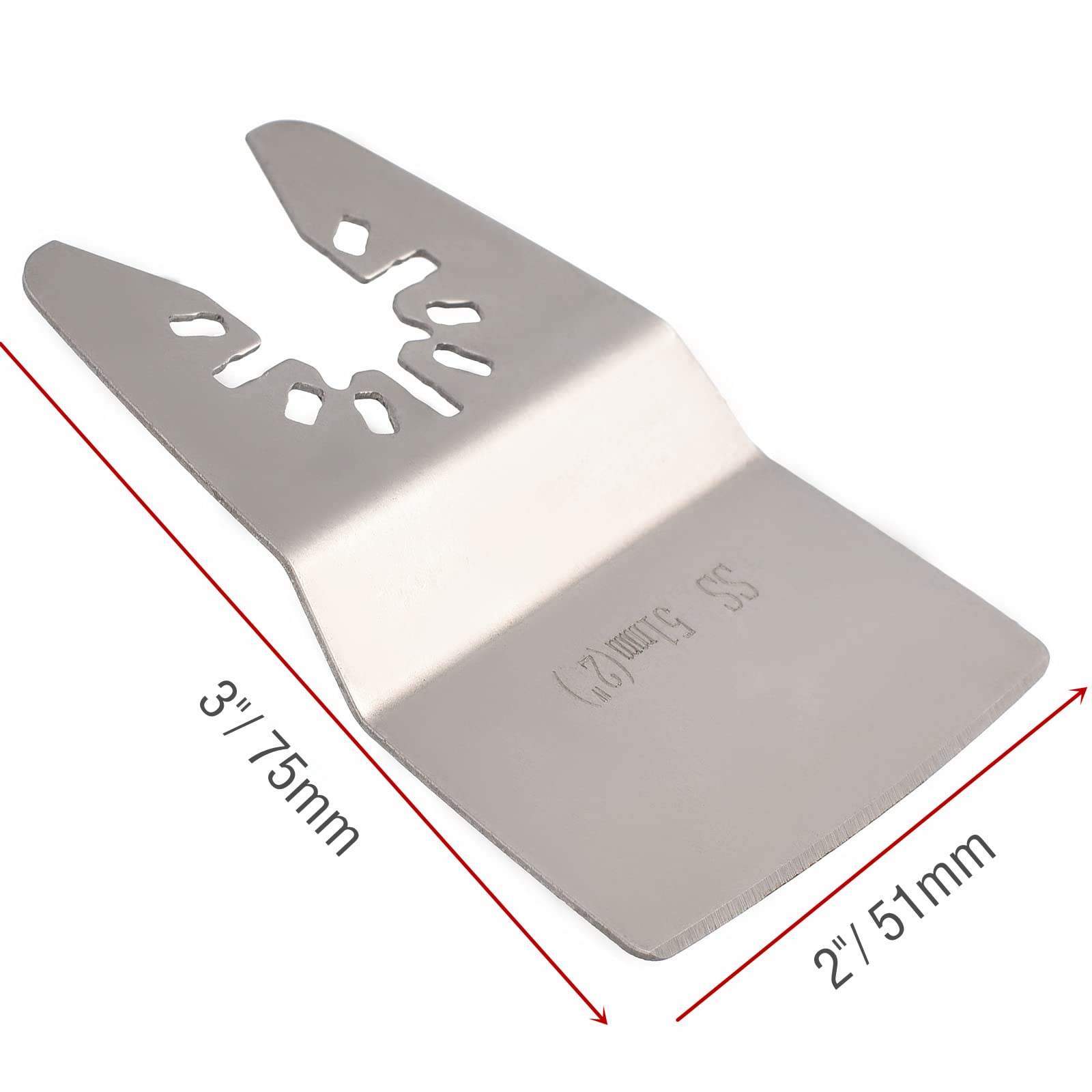 Ettonsun 15 Pieces Oscillating Tool Scraper Blades, 2 Inch Rigid Scraper Floor Scraper Blades Grout Scraper Tool Paint Removal Blade - Image 2