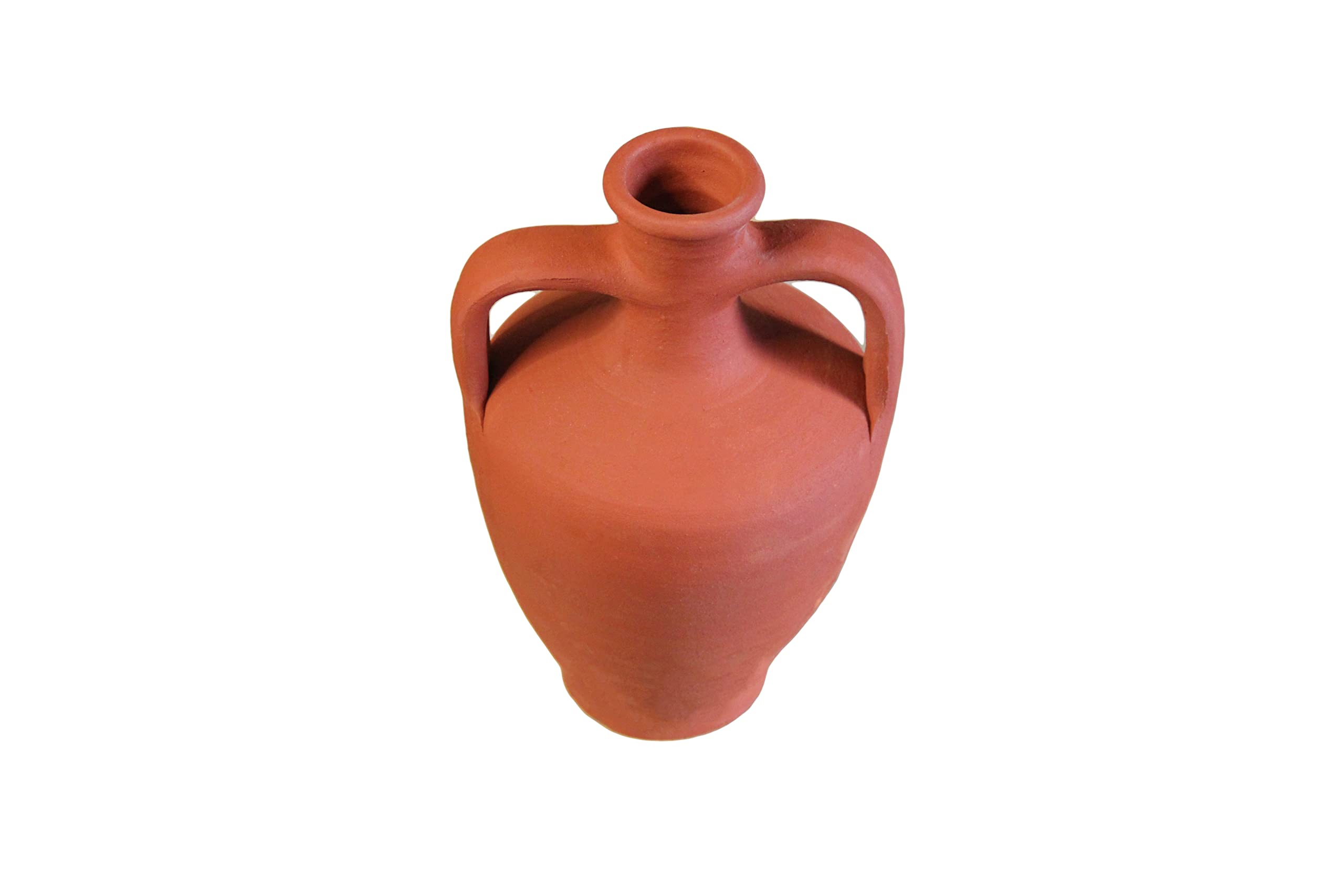 Cruche d’eau amphore à double poignée en terre cuite, pichet en argile, carafe à vin, vase de décoration intérieure, pot de poterie, cadeau de cuisine traditionnelle, adapté au bricolage!