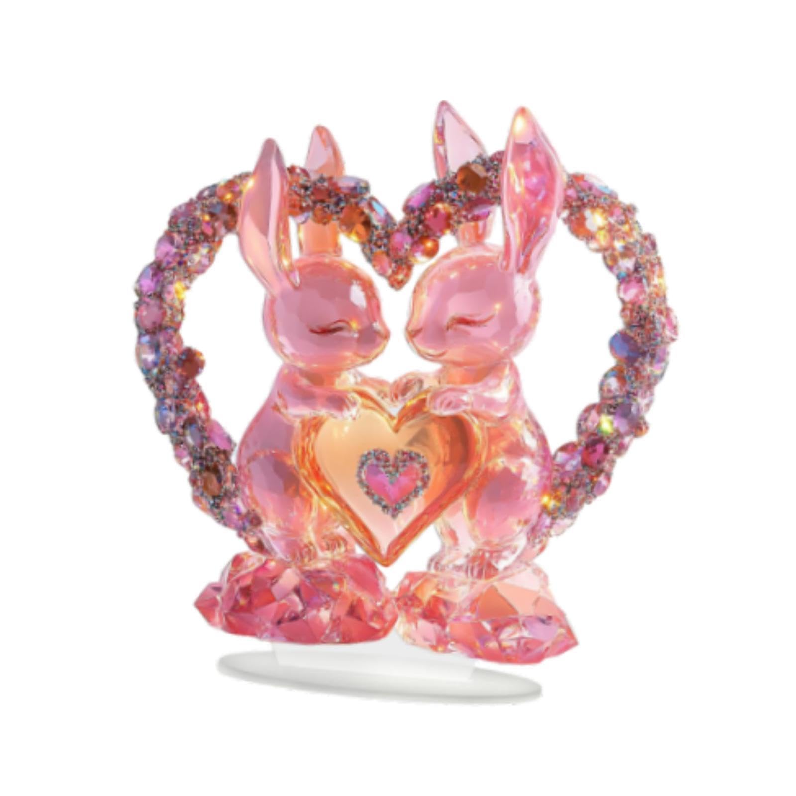 Valentine's Day Desktop Decor Romantic Desktop Ornament for Home Mantel Desk Style A-image-47