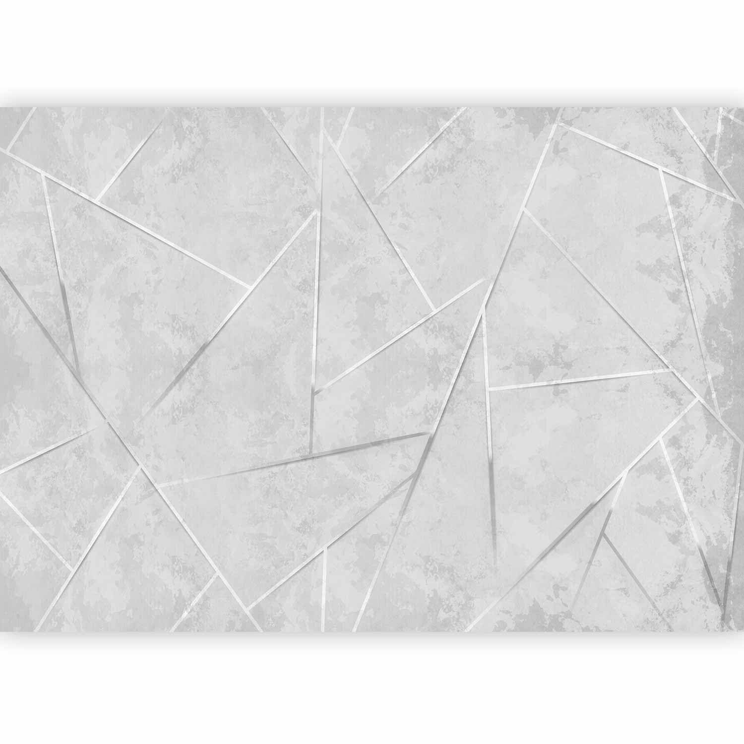 murando Fotomurales Concreto 350x256 cm XXL Papel pintado tejido no tejido | Decoración de Pared decorativos Murales moderna de Diseno Fotográfico Abstracto geométrico gris