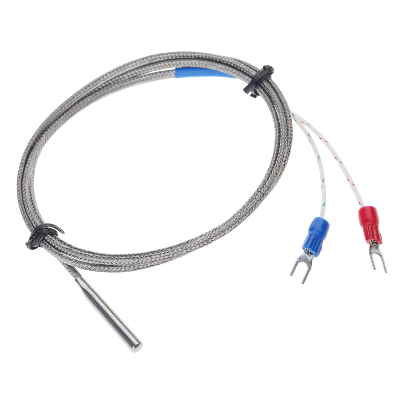 Apglsxy 30X4mm Thermocouple Probe 0-400℃ Measurement K-Type Thermocouple Stainless Temperature Sensors Professional Temperature