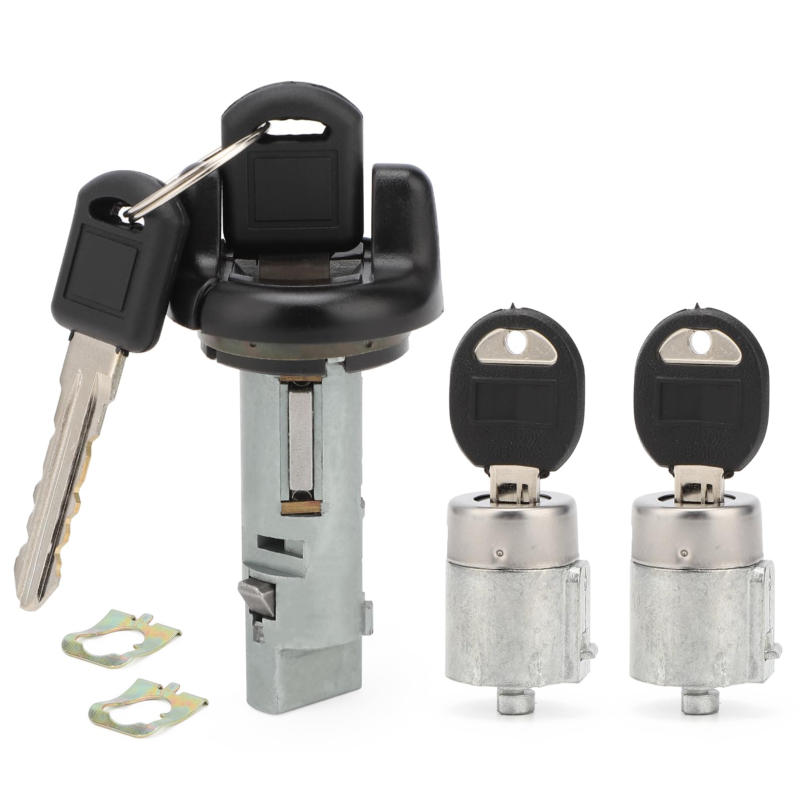 Interruptor De Encendido Cilindro De Cerradura De Puerta Cilindro Compatible Con Chevy GMC C/K Pickup Suburban Tahoe Yukon 1995 1996 1997 Reemplazo OEM # 702671 702674