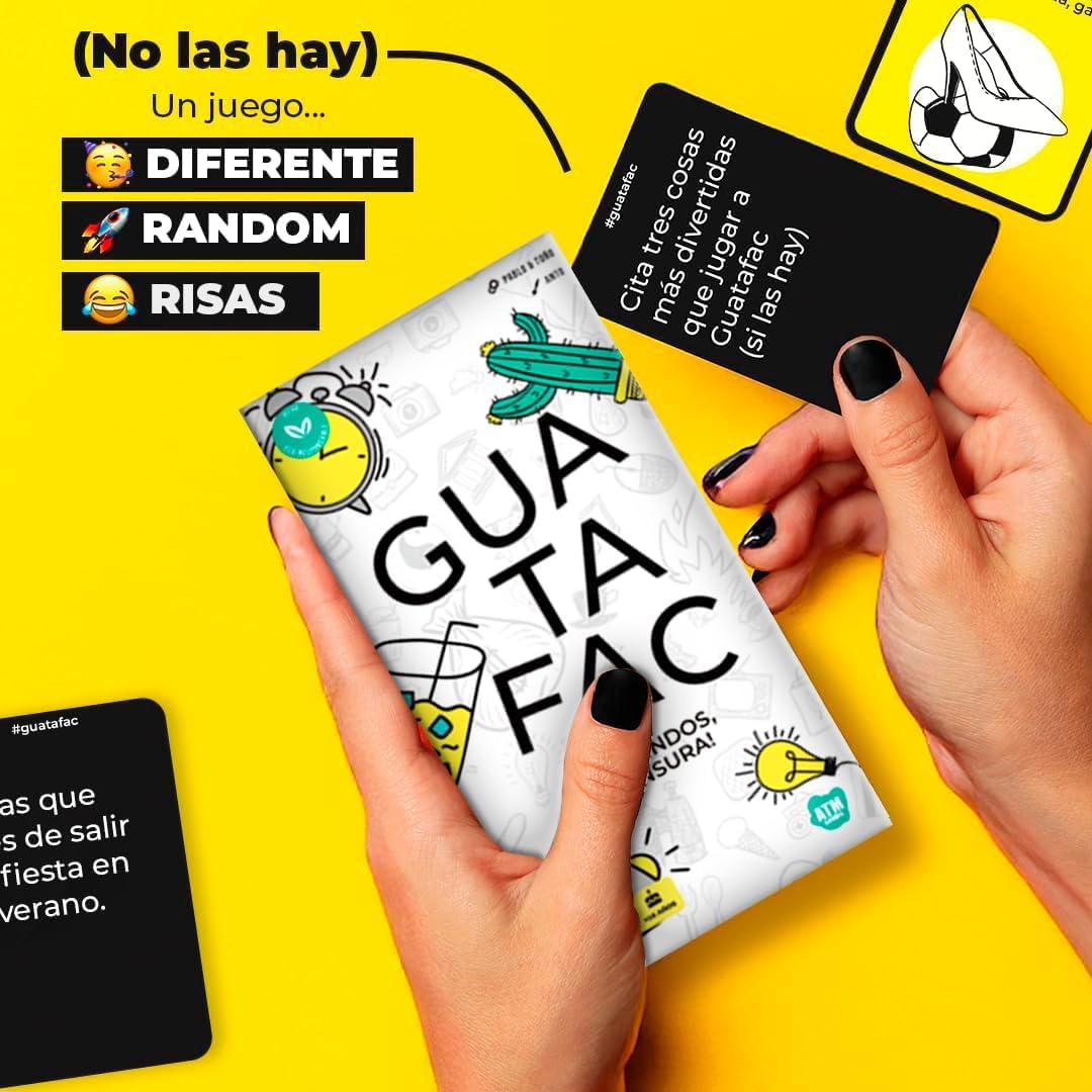 Pack Juegos de Mesa para Adultos – Juegos de Cartas de Humor y Risas – Ideal para Fiestas y Reuniones con Amigos – Guatafac + Omaigod