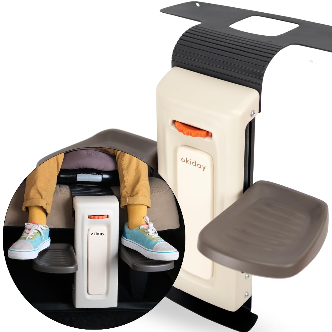 Poggiapiedi per seggiolini auto - beige, per seggiolini auto 15-36 kg