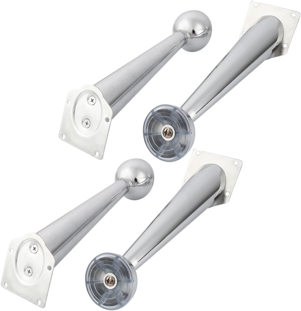 Metal Dormitory Furniture Dresser Desktop Protector Foot Leg 4 Pcs Silver Tone (id: 3d2 b83 a02 455 824