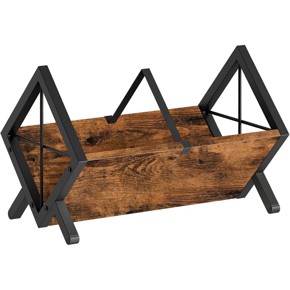 IJSDNVJNDX Wooden and Metal Vinyl Record Holder, Holds 80-100LP Records, Quick Assembly Storage Rack Organizer Display Unit