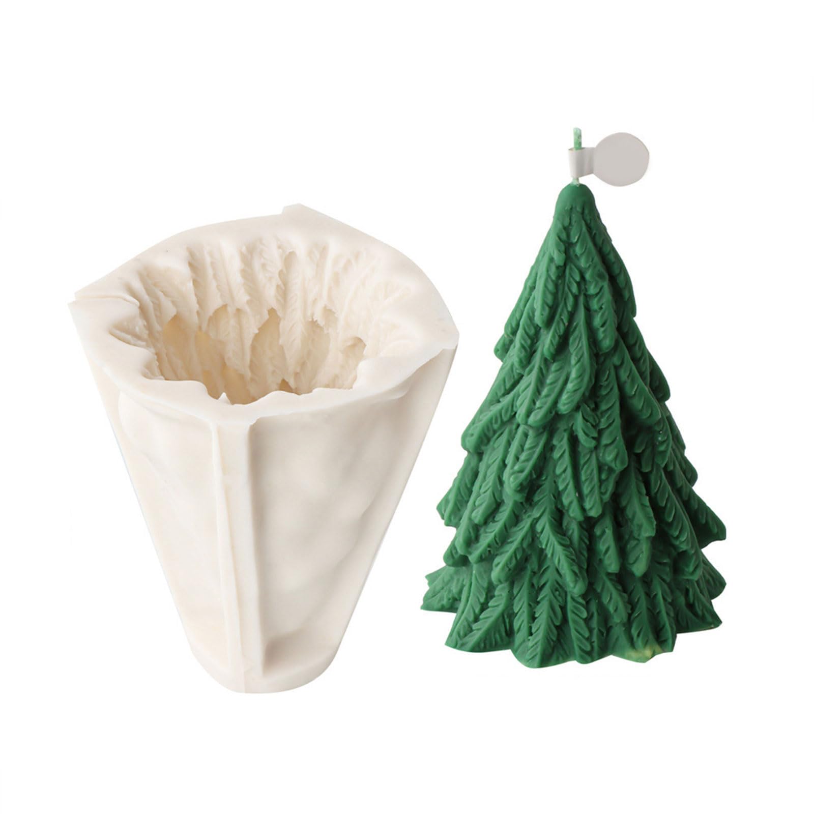 Moule bougie pomme de pin silicone démoulage facile sans déchirure