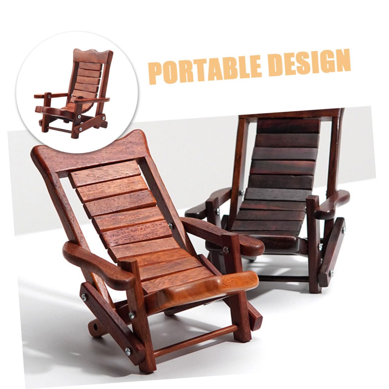DOITOOL 4piezas Soporte De Teléfono De Madera para Escritorio Soporte Decorativo para Teléfono Móvil para Ver Videos y Realizar Videollamadas Compatible