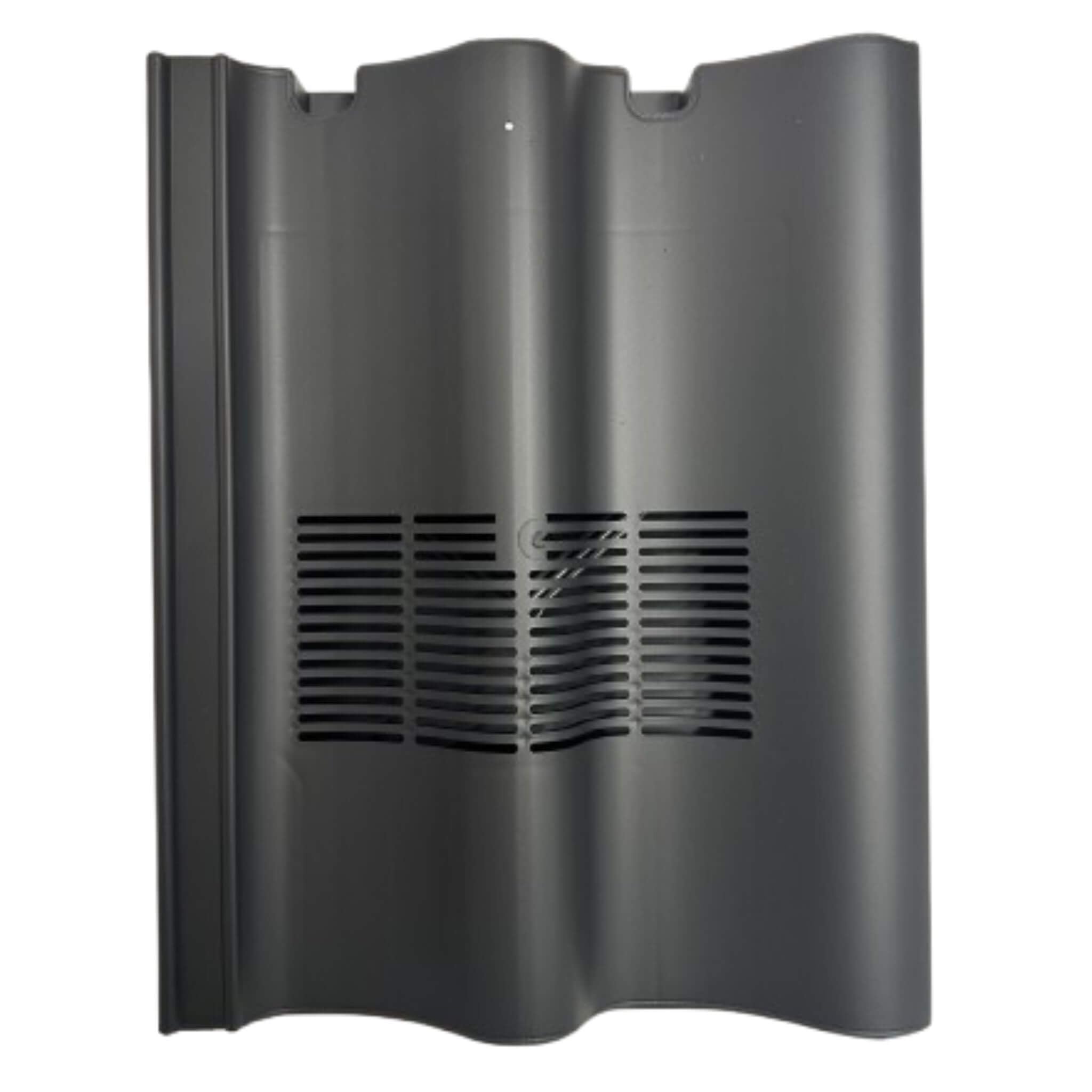 Roof Tile Vent with Flexi Pipe Adaptor for Marley Mendip, Redland Grovebury or Sandtoft Double Pantile (Anthracite/Black)