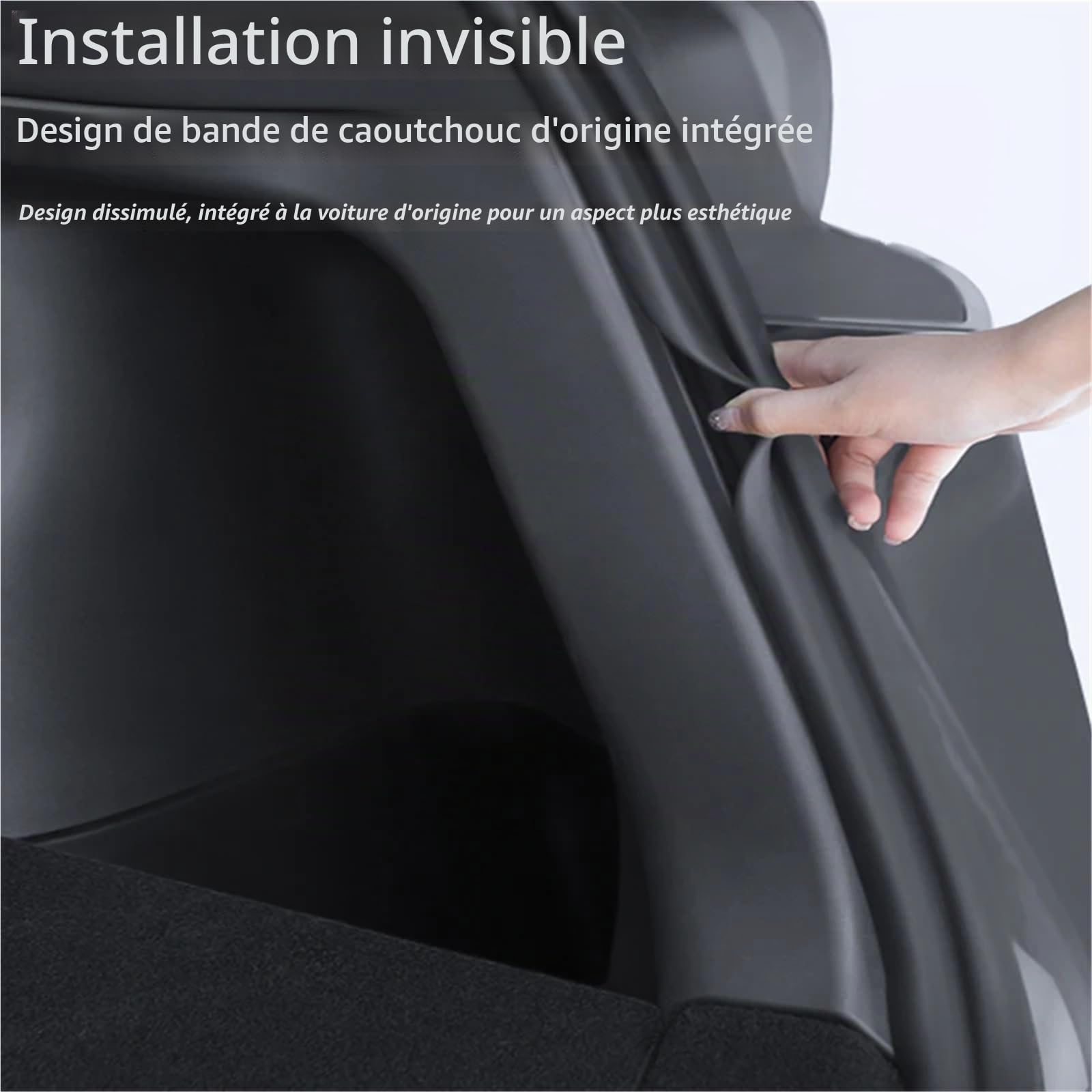 Protection de Coffre Voiture Protections latérales de Coffre arrière pour Tesla Model Y Juniper 2025, Protection des Coins en TPE