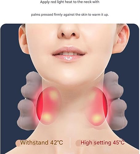 Miniatura 5 de 1PC Neck Shoulder Massager, Portable Shiatsu Heated Massager, DeepTissue 4DKneading Massage, Real Hands Massagers with Heat, Simulated Hand Neck and