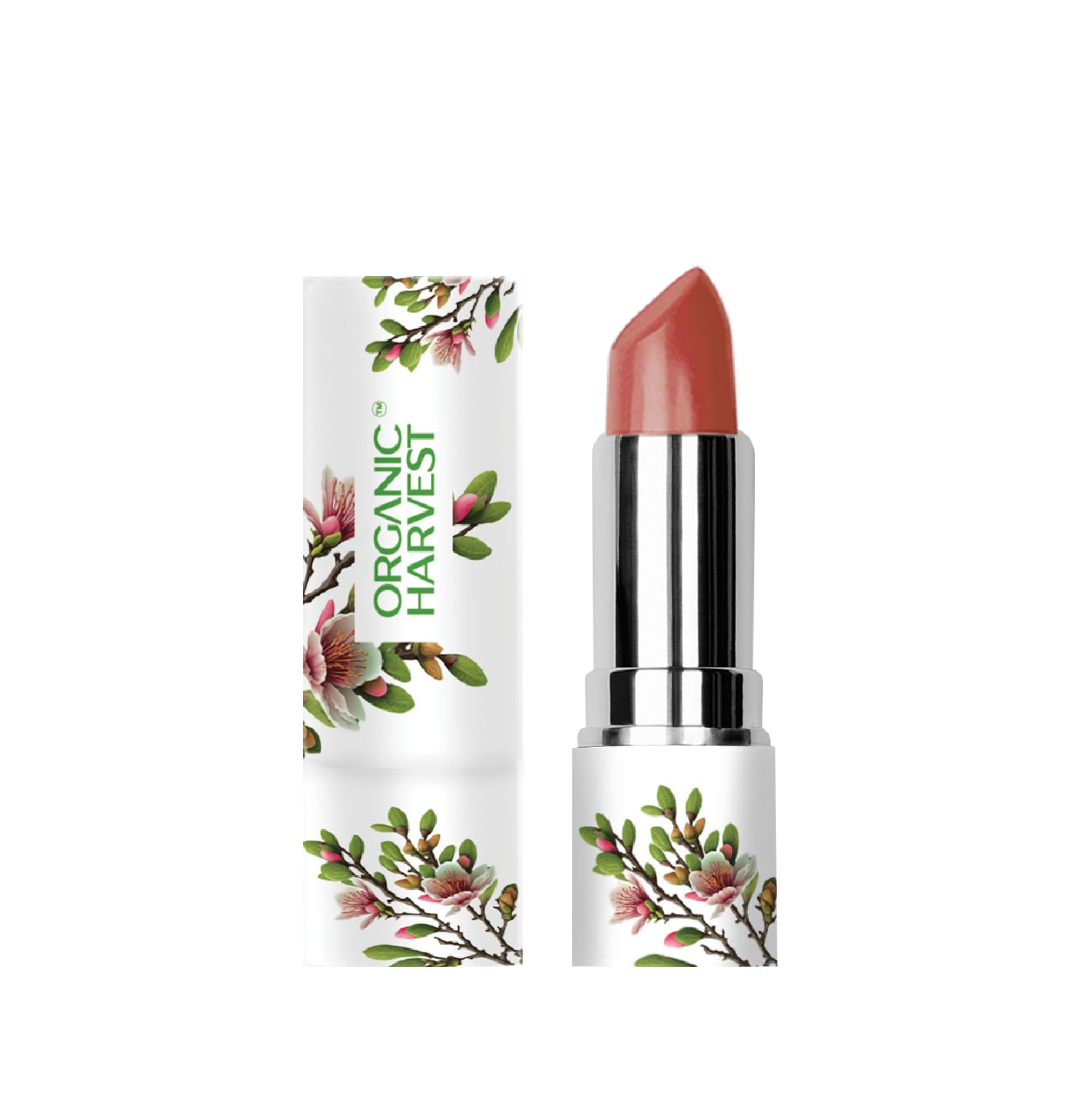 Organic Harvest Moisture Matte Lipstick - Rosewood Brown | Long-lasting Brown, Creamy Matte Lipstick | Hydrating Formula | Certified Organic Makeup | Cruelty-free & Vegan, 4gm