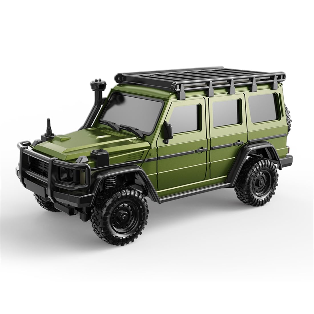 Modelo RC Crawler a escala 1:43 con control totalmente proporcional, control de aplicación y dos carrocerías