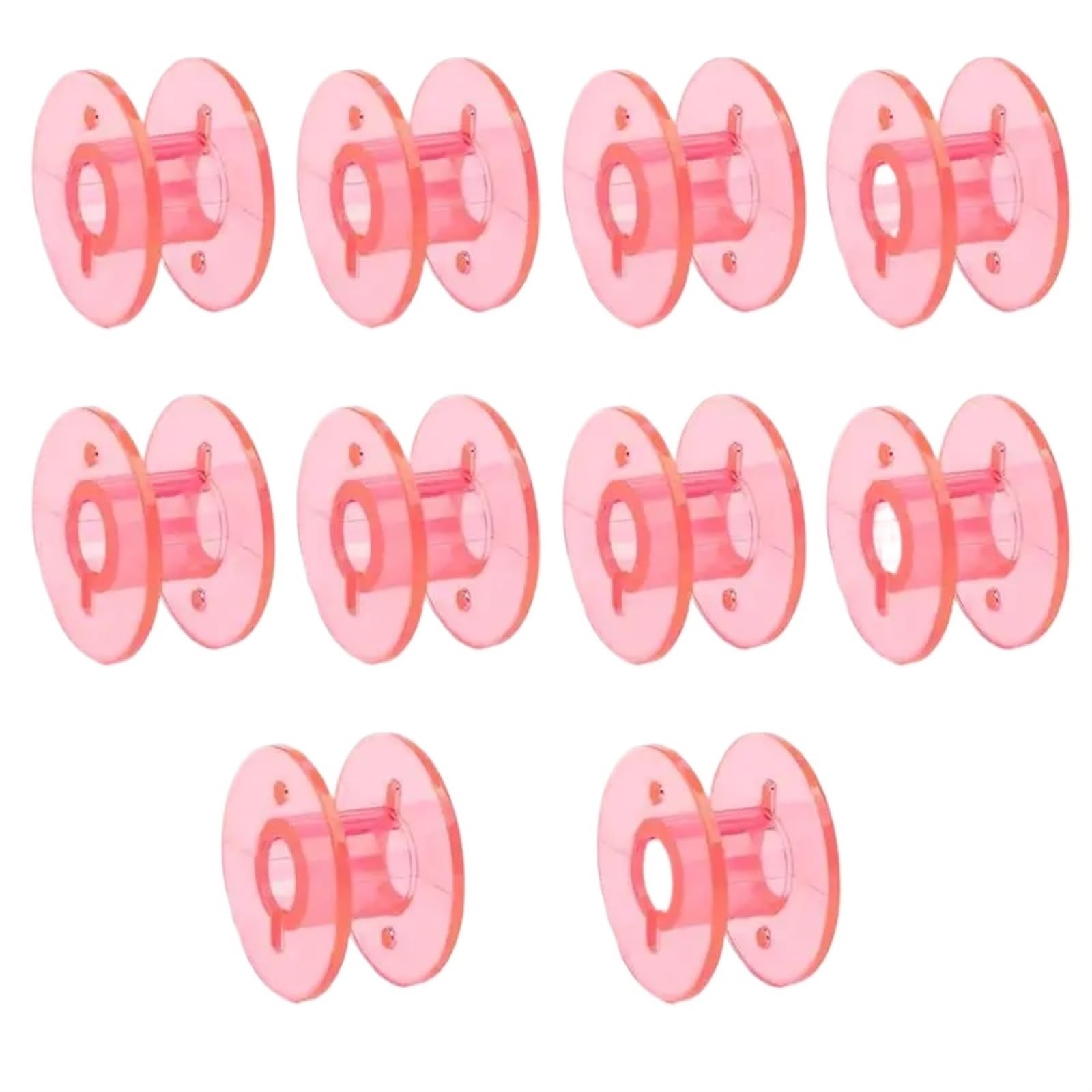 Szpulki do maszyn do szycia, Szpulka do nici maszyny szycia, wielokolorowa, opakowanie 10 30 50 szt(Pink,10pcs)