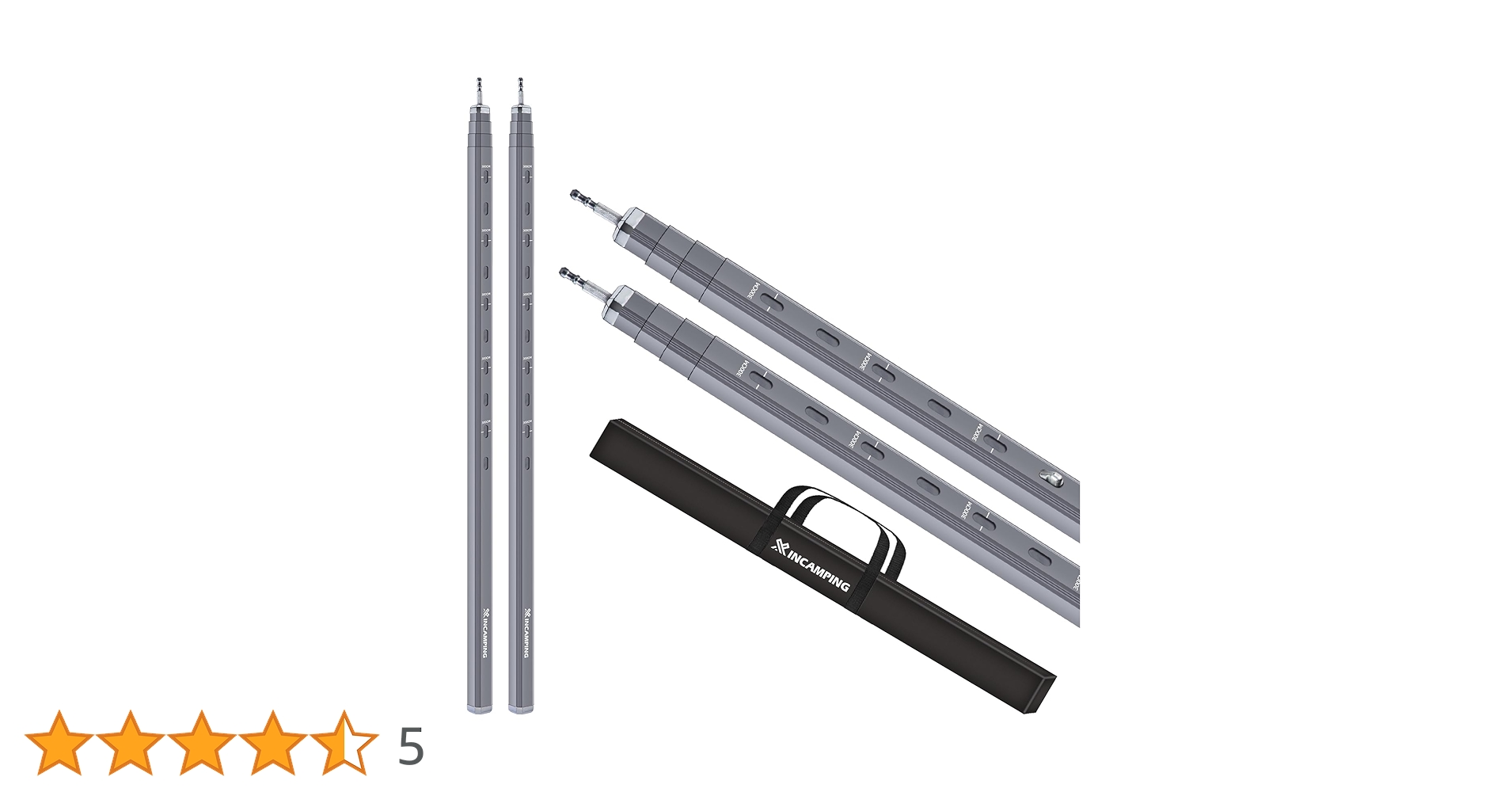 テント　ポール Amazon.co.jp: タープポール Xincamping 伸縮式 アルミ合金 テント