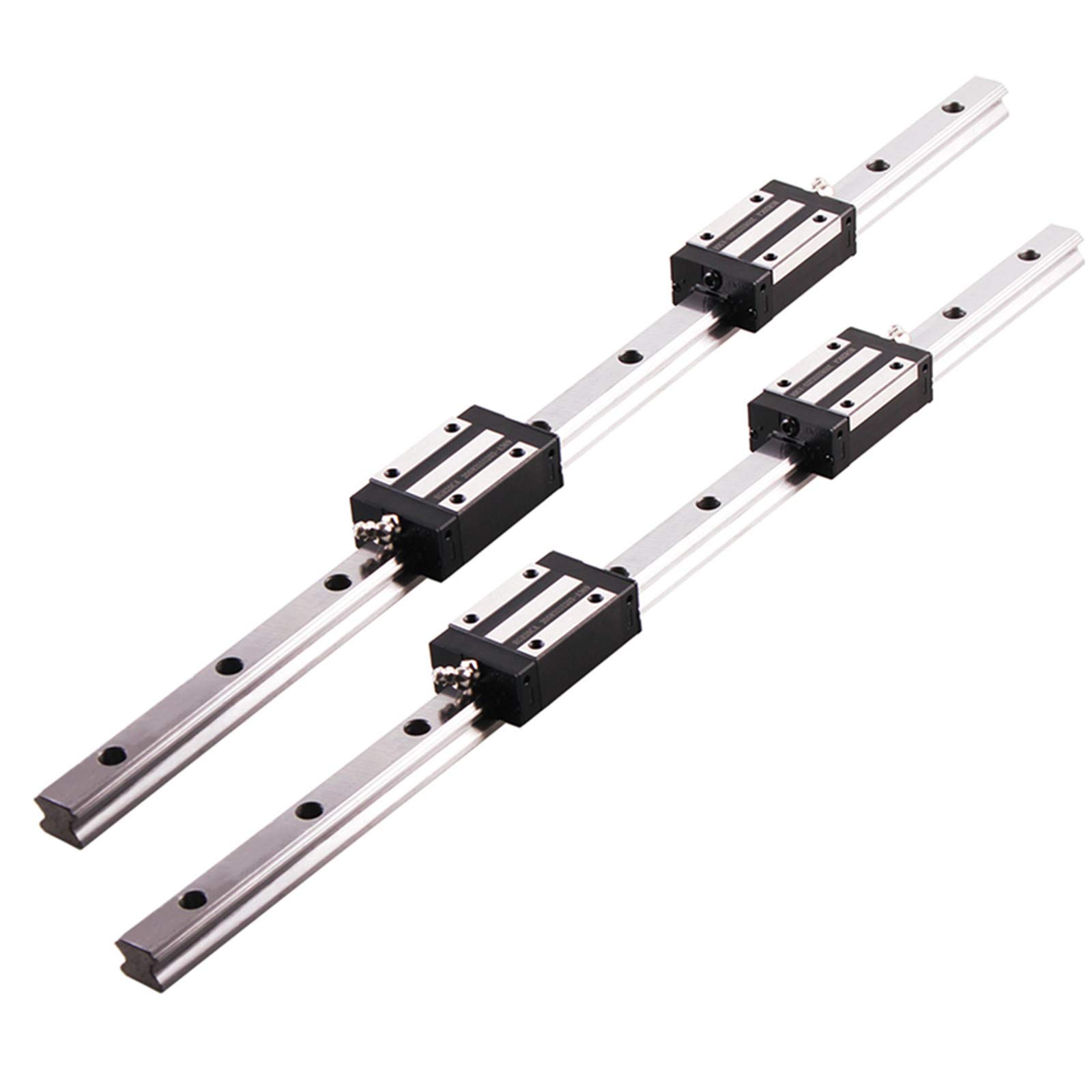 Buy Linear Guide Rail 2 X HGH 201500mm Linear Slide Rail + 4 X Bearing