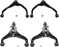Vista 328 de Detroit Axle - 4 brazos de control de extremo delantero para Nissan Frontier Xterra 2000-2004 Brazos de control inferior y superior con rótulas