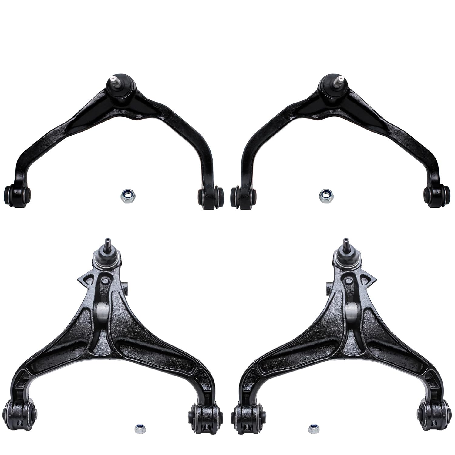 Detroit Axle - Front 4pc Control Arms for 08-12 Jeep Liberty, 07-11