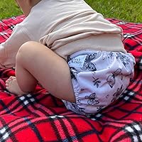 Vista 8 de Nora's Nursery Pañales de tela, paquete de 7 con 7 insertos y 1 bolsa húmeda, funda impermeable, lavable, reutilizable y pañales de bolsillo