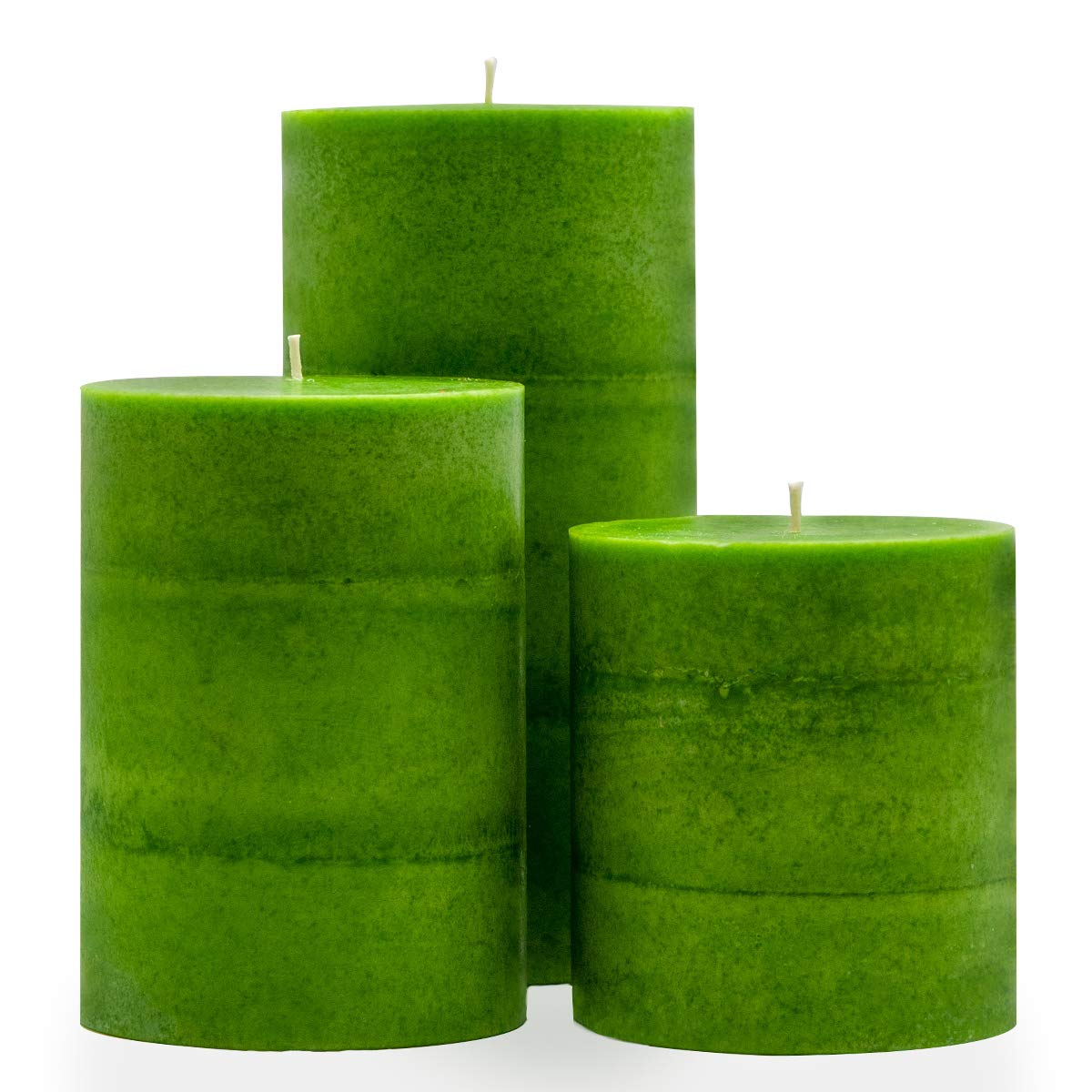 Wicks N More Candela A Colonna Foglie Autunnali, Multicolore, Profumo Di Mela E Melata, 4x4 Pollici, Fatta A Mano USA