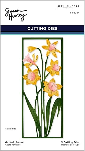 Miniatura 5 de Spellbinders Marco narciso de Simon Hurley grabado troquelado, metal