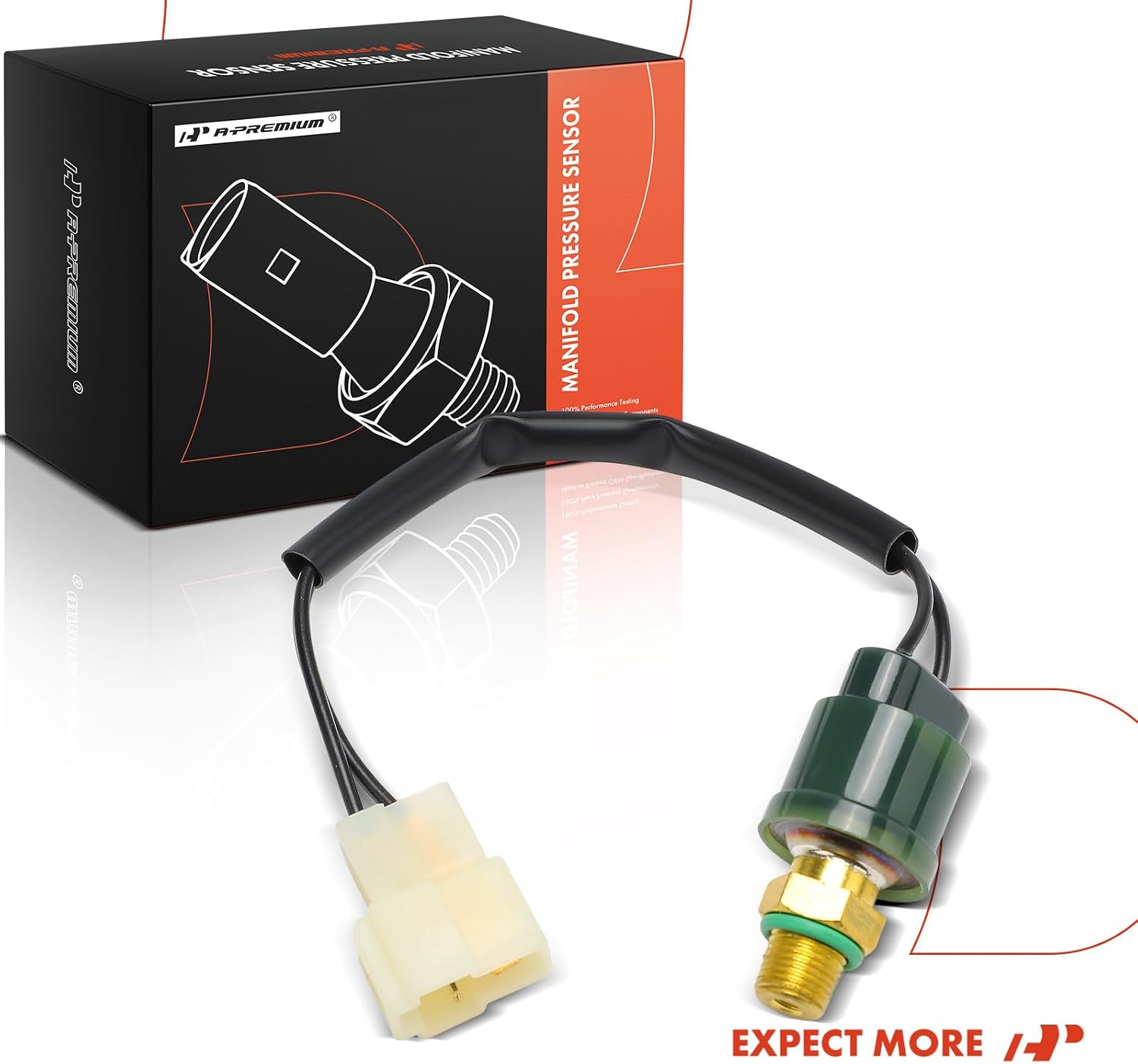 A-Premium Pressure Switch [2 Pins] Compatible with BMW 525i 1989, 535i 1988-1989, 535is 1988, 733i 1978-1984, 635CSi 1985-1989, M6 1987-1988