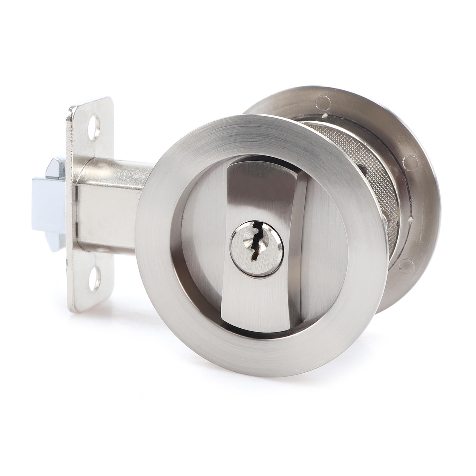 Shyyoulqe White Door Privacy Door Concealed Invisible Pocket Set Kitchen Bathroom Locks With Keys Bedroom