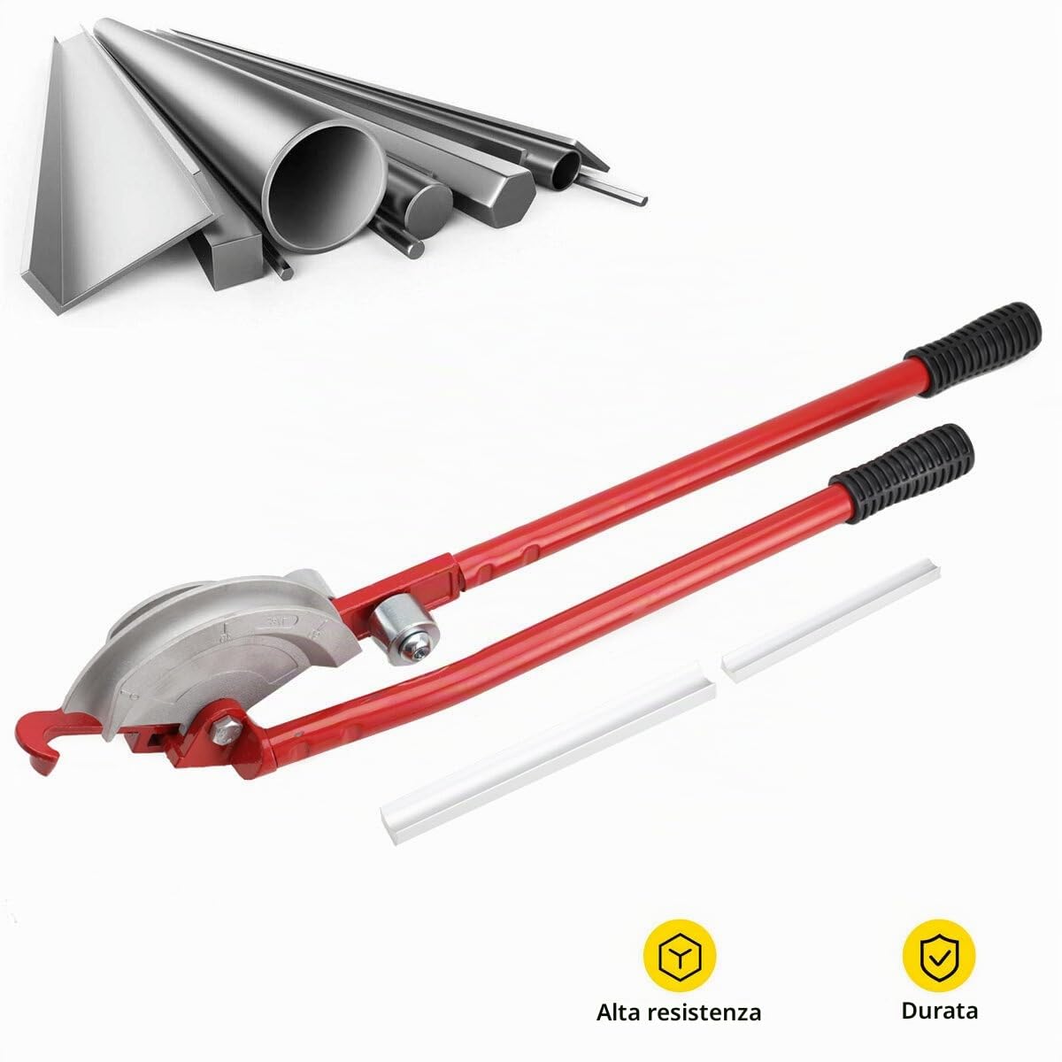2 in 1 Curvatubi Manuale A 180 Gradi, Piegatubi Manuale per Tubi in Rame e Tubi in Alluminio da 15 mm e 22 mm, per Riparazione di Sistema di Condizionamento