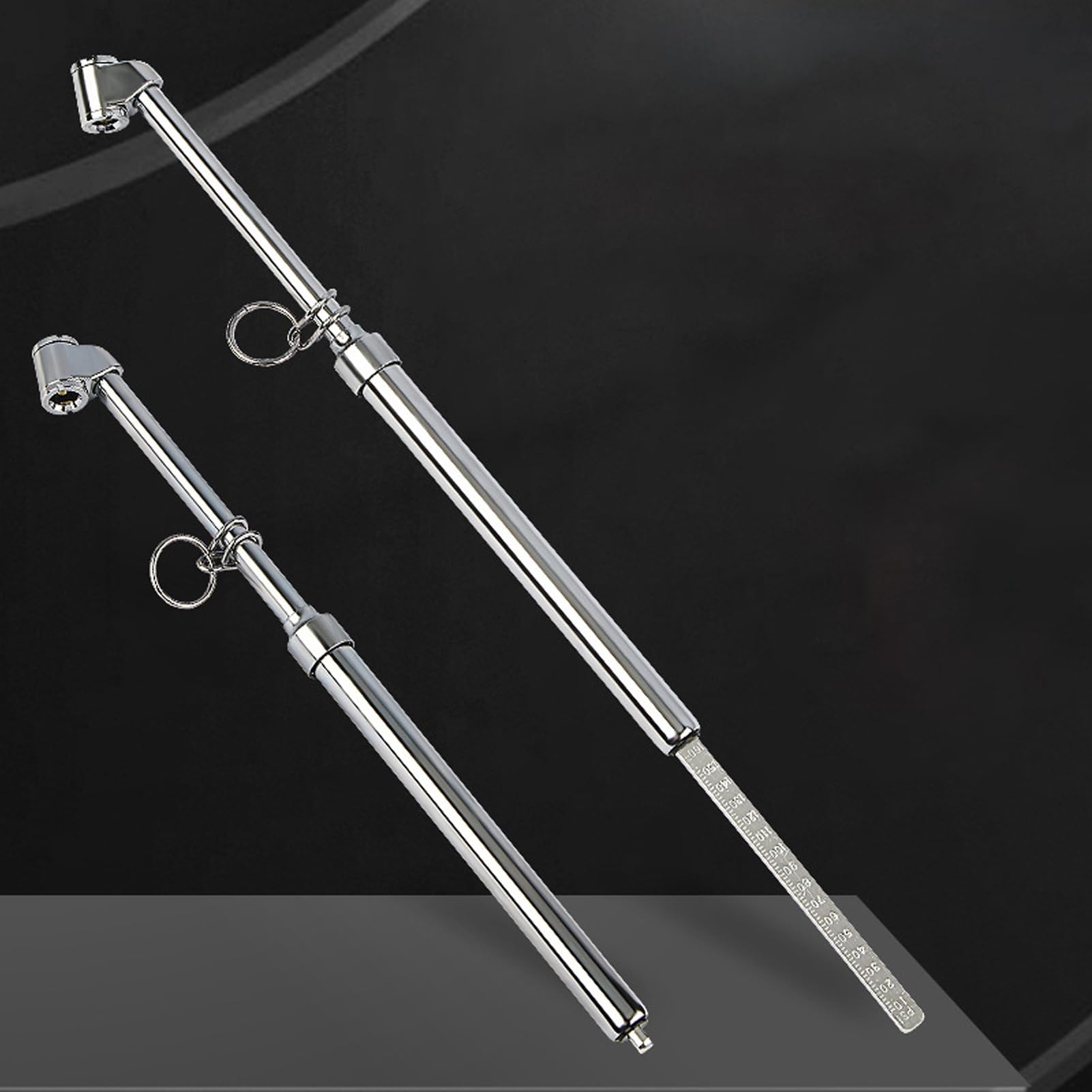 Manomètre de pression de pneu de type crayon 6 pièces, manomètre de pression d'air à double tête, compteur de pression de pneu de 10 à 160 PSI pour SUV RV ATV voitures camions