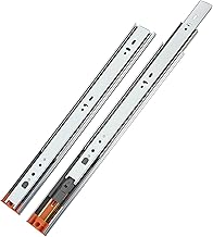 Slides for Drawers 400mm with Damper Buffer Soft Close Ball Bearing Total Extension Drawer Tail Drawer Slide Load Capacity 35kg (1 set)