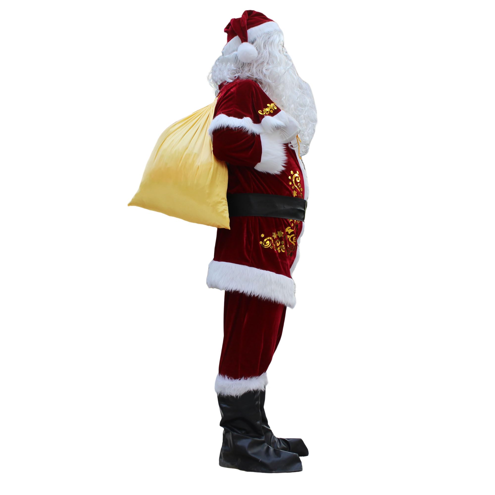 SELORE Vestido Papá Noel adulto hombre Cosplay Santa Claus Christmas Suit Unisex(XXL)