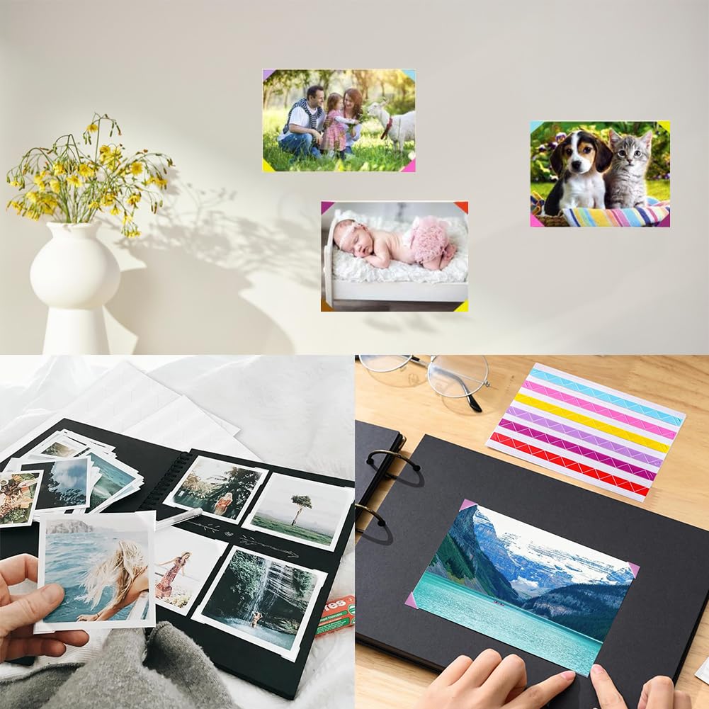 Coins Photo Autocollants Pour Album - 1020 Coins Transparents, Adhésifs Repositionnables, Pour Scrapbooking Et Décoration